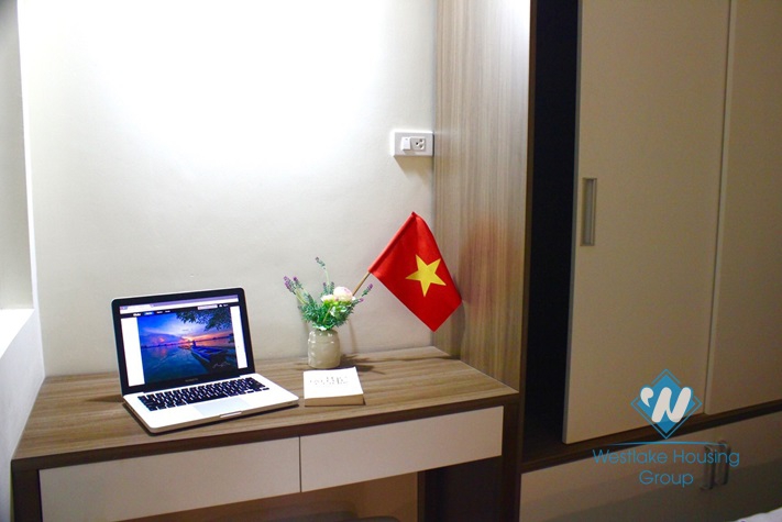 Balcony with lakeview 02 bedrooms apartment for rent in Dang Thai Mai street, Tay Ho area.