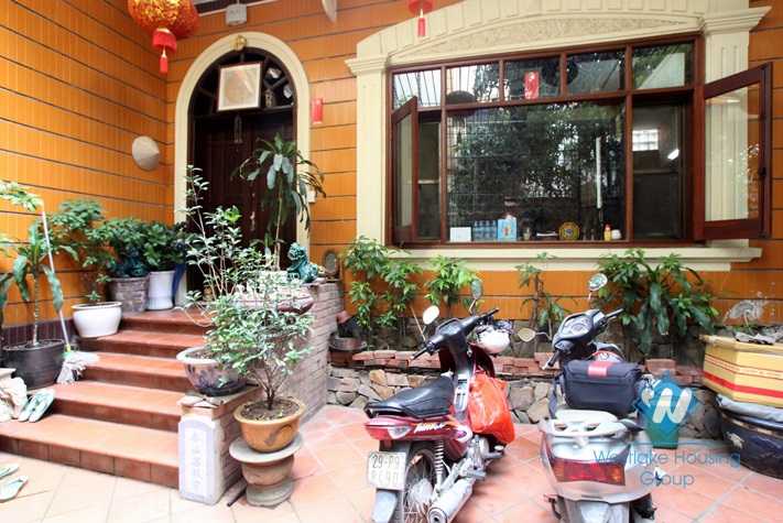 Beautiful house for rent with 4 floors in Tay Ho street, Tay Ho district, Hanoi