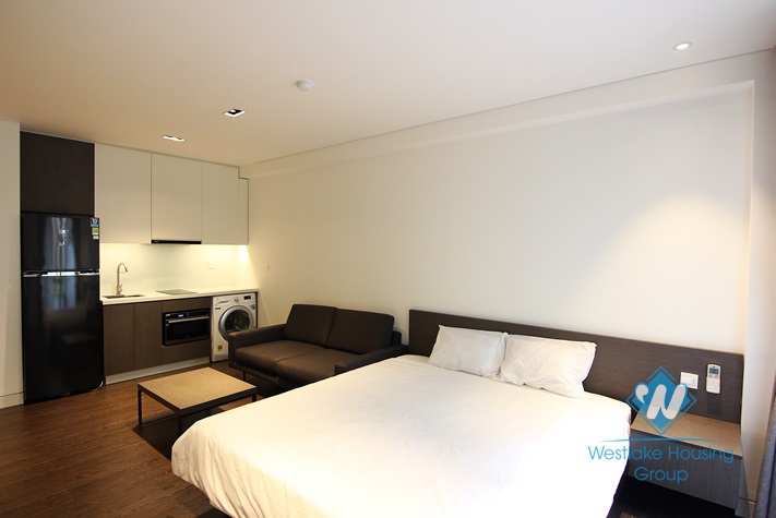 Modern and clean studio apartment for rent in Tay Ho district, Ha Noi