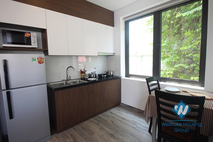 Brandnew one bedroom apartment for rent in Tran Quoc Hoan st, Cau Giay district.