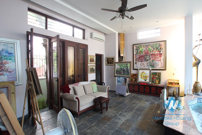 Bright house with swimming pool available for rent in Westlake area, Hanoi, fully furnished.