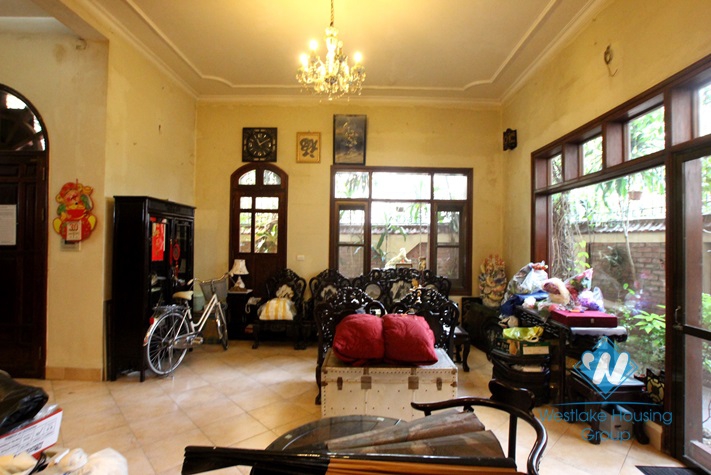 Beautiful house for rent with 4 floors in Tay Ho street, Tay Ho district, Hanoi
