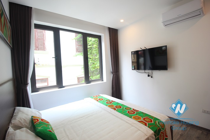 Brandnew one bedroom apartment for rent in Tran Quoc Hoan st, Cau Giay district.