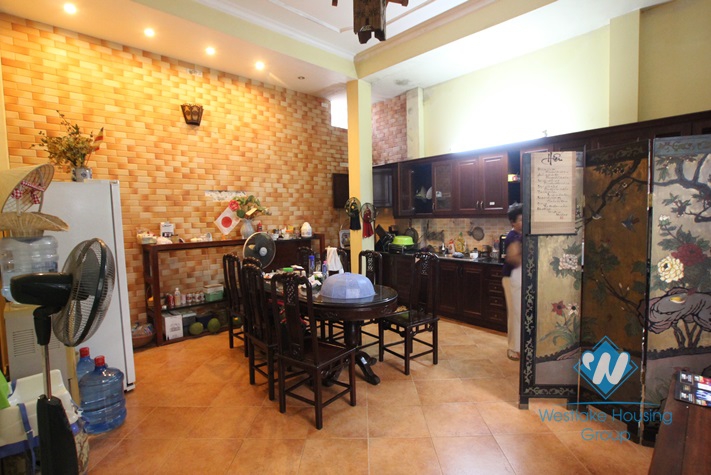 Beautiful house for rent with 4 floors in Tay Ho street, Tay Ho district, Hanoi