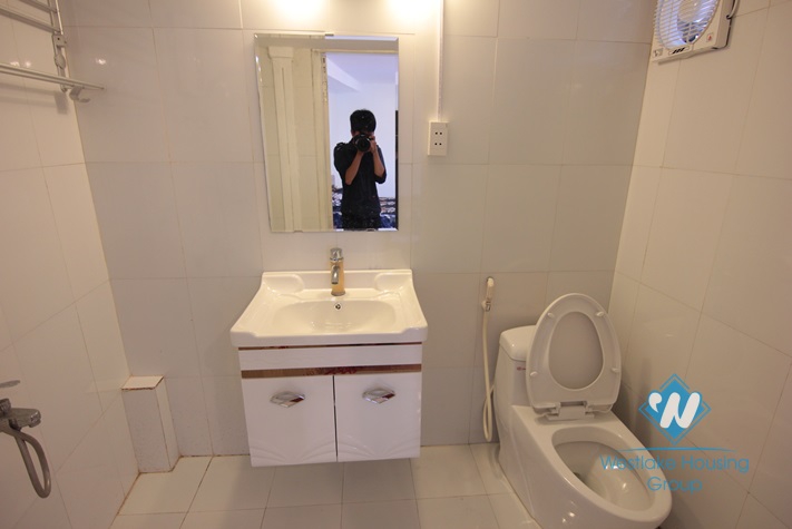 Lake view one bedroom apartment for rent in Tay Ho area.