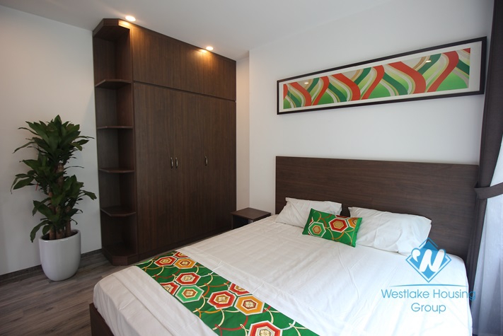 Brandnew one bedroom apartment for rent in Tran Quoc Hoan st, Cau Giay district.