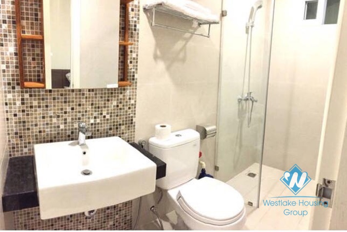 Balcony with lakeview 02 bedrooms apartment for rent in Dang Thai Mai street, Tay Ho area.