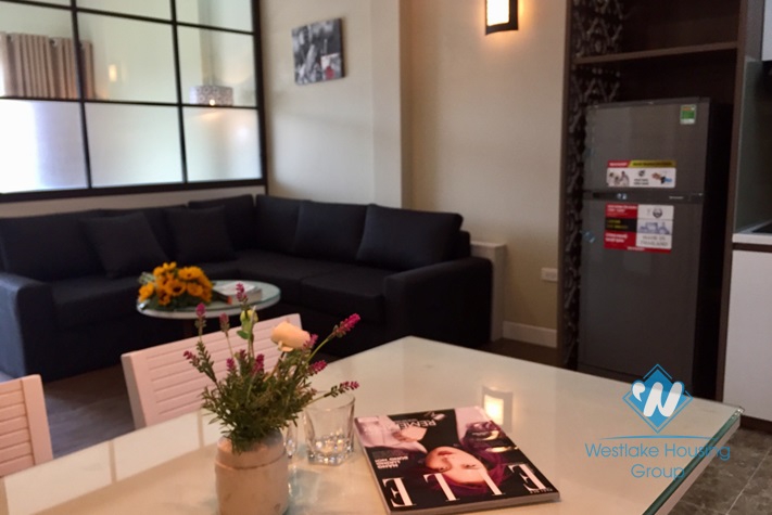 Balcony with lakeview 02 bedrooms apartment for rent in Dang Thai Mai street, Tay Ho area.