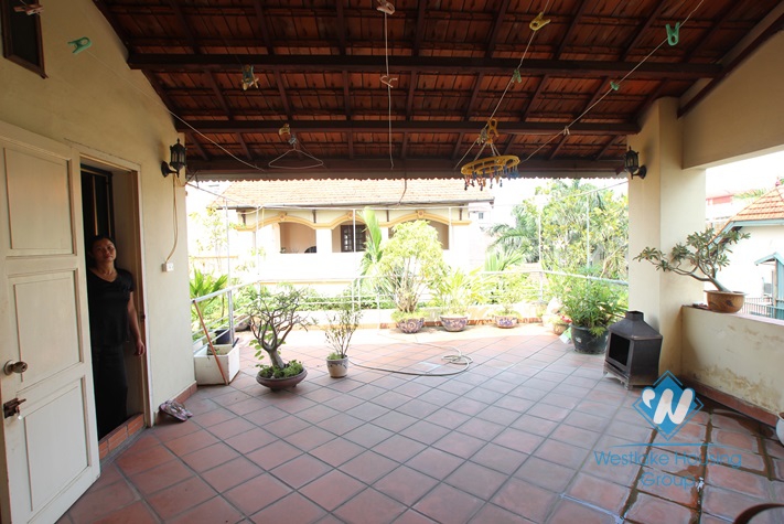 Beautiful house for rent with 4 floors in Tay Ho street, Tay Ho district, Hanoi