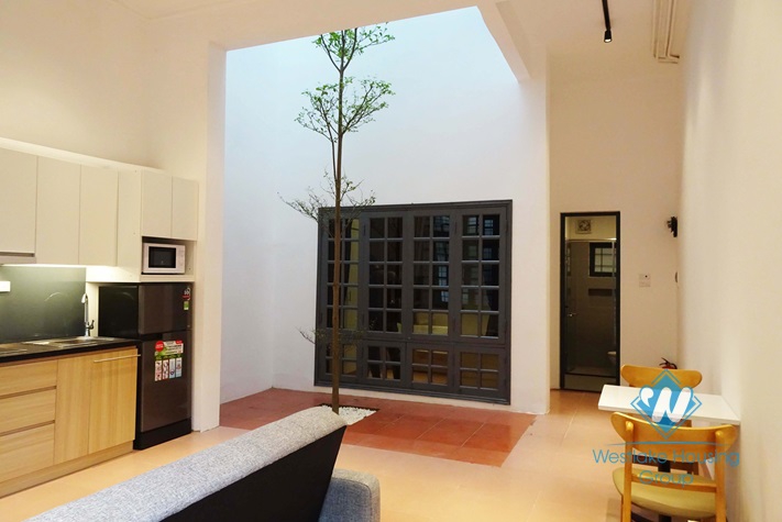 Brand new one bedroom apartment for rent in Ngoc Ha st, Ba Dinh area.