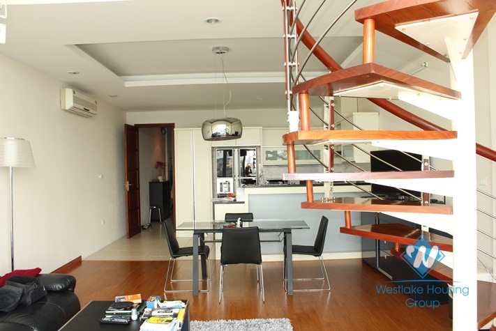 Penthouse apartment for rent in Truc Bach area, Ba Dinh, Ha Noi
