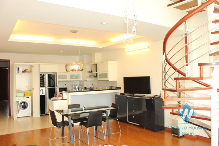 Penthouse apartment for rent in Truc Bach area, Ba Dinh, Ha Noi