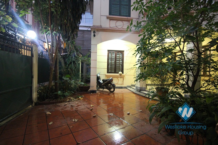 Semi furnished house for rent in Dang Thai Mai, Tay Ho, Hanoi