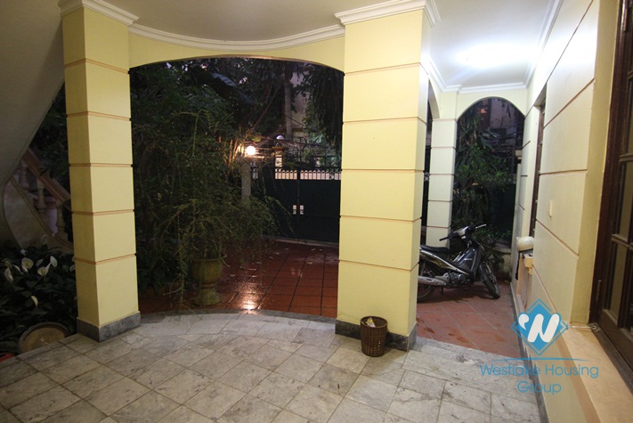 Semi furnished house for rent in Dang Thai Mai, Tay Ho, Hanoi