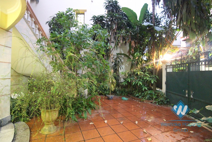 Semi furnished house for rent in Dang Thai Mai, Tay Ho, Hanoi