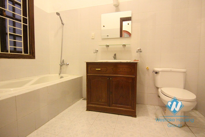 Semi furnished house for rent in Dang Thai Mai, Tay Ho, Hanoi