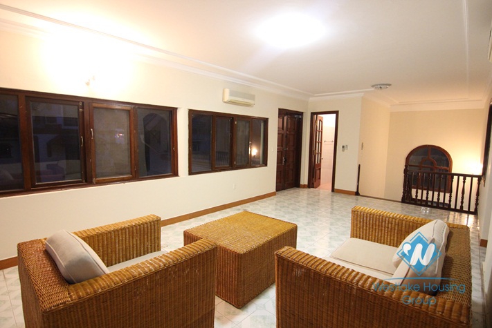 Semi furnished house for rent in Dang Thai Mai, Tay Ho, Hanoi