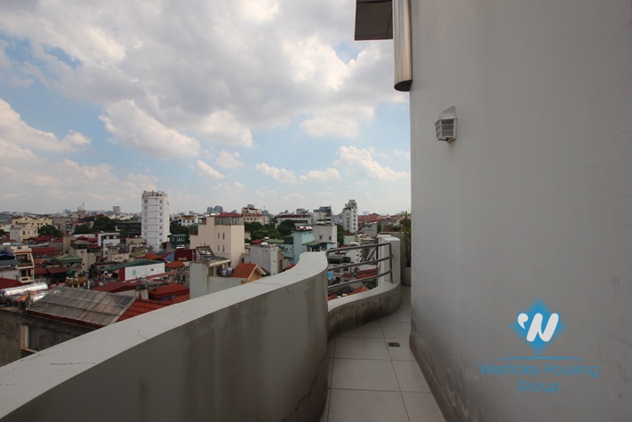 Duplex apartment with nice design for lease in Ba Dinh District.