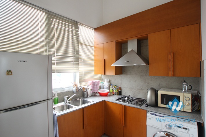 Duplex apartment with nice design for lease in Ba Dinh District.