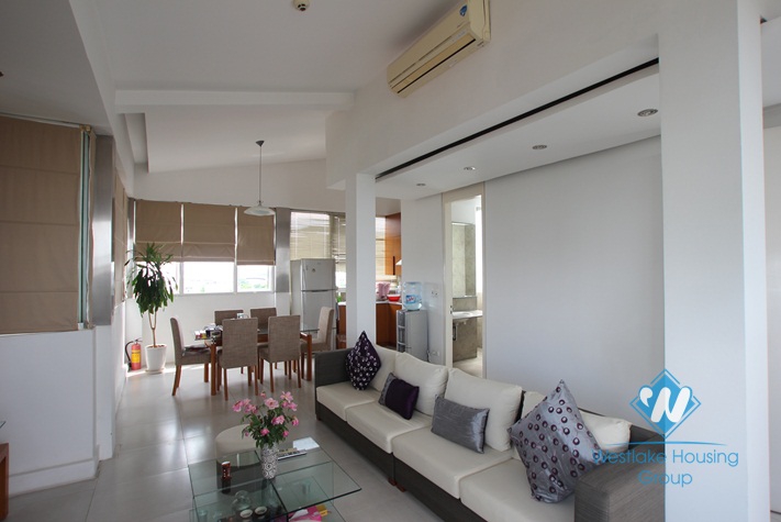 Duplex apartment with nice design for lease in Ba Dinh District.