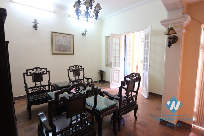 Affordable price 04 bedrooms house for rent in Ba Dinh district, near Lotte Tower