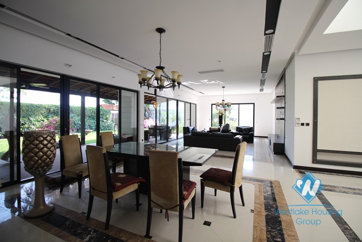 Charming one storey villa to rent with 400 sqm garden in Diplomats' compound in Tay Ho