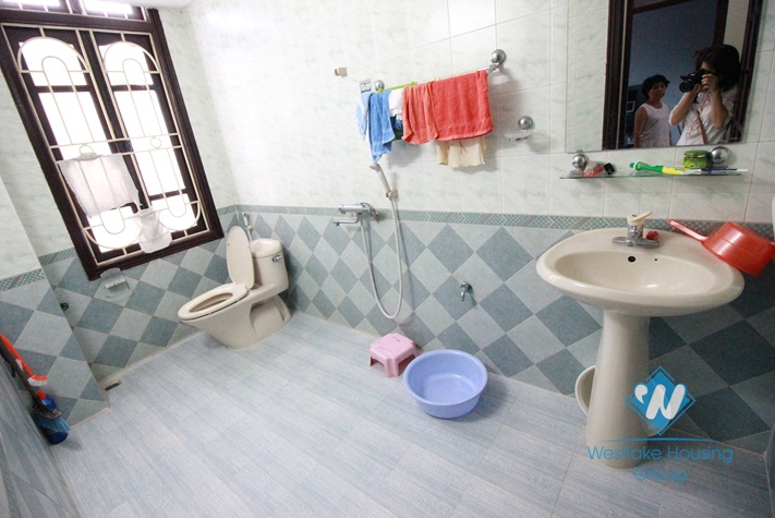 Spacious house for rent in Lac Long Quan Street, Tay Ho District, Hanoi