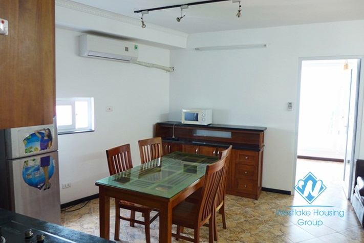 Separate 01 bedroom apartment for rent in Lac Long Quan St, Tay Ho District, Hanoi