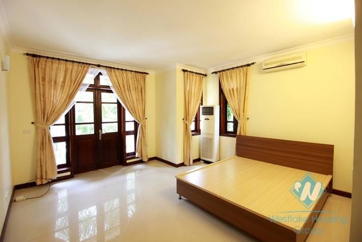 Bright and nice house for rent in Ciputra, Tay Ho, Hanoi.