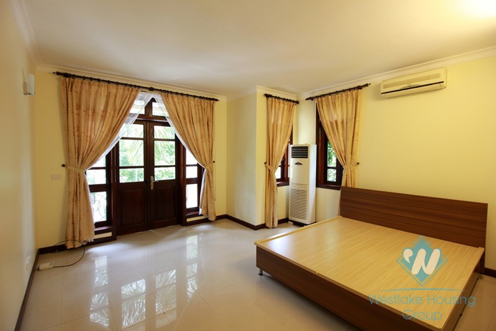 Bright and nice house for rent in Ciputra, Tay Ho, Hanoi.