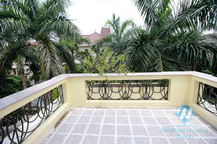 Bright and nice house for rent in Ciputra, Tay Ho, Hanoi.