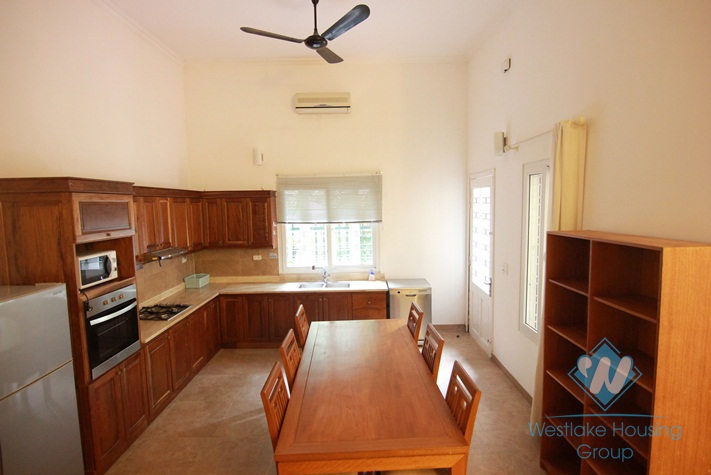 House with small garden and yard for lease in Nghi Tam Village, Tay Ho, Ha  Noi