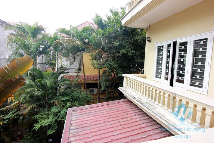 House with small garden and yard for lease in Nghi Tam Village, Tay Ho, Ha  Noi