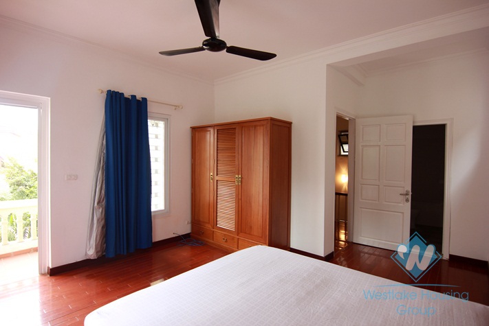 House with small garden and yard for lease in Nghi Tam Village, Tay Ho, Ha  Noi