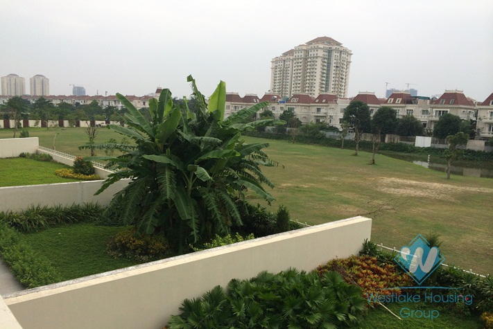 Brand new villa for rent in Ciputra, large garden & great view