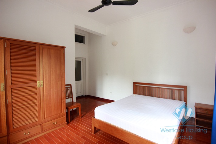 House with small garden and yard for lease in Nghi Tam Village, Tay Ho, Ha  Noi