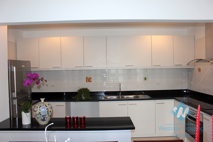 Three bedroom luxury apartment for lease in Elegant Suites, Dang Thai Mai, Tay Ho, Hanoi