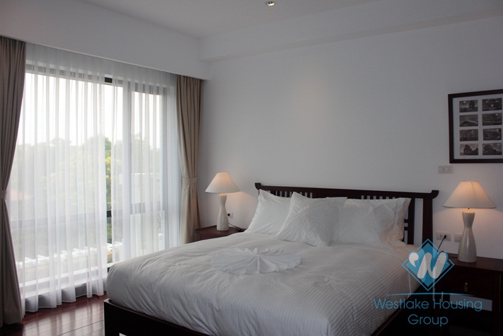 Three bedroom luxury apartment for lease in Elegant Suites, Dang Thai Mai, Tay Ho, Hanoi