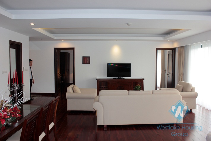 Three bedroom luxury apartment for lease in Elegant Suites, Dang Thai Mai, Tay Ho, Hanoi