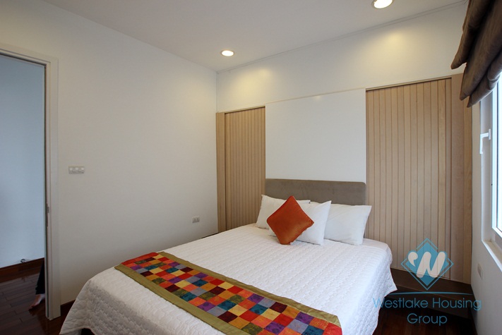 Lake view, large balcony 2 bedroom for lease on Dang Thai Mai, Tay Ho, Hanoi