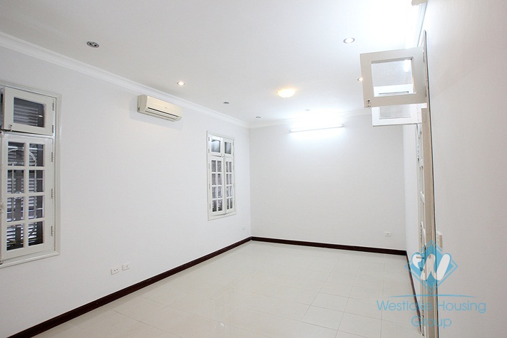 Spacious house with large courtyard for rent in Ciputra Compound, Tay Ho District, Ha Noi.