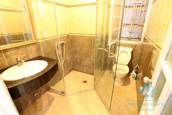 Spacious house with large courtyard for rent in Ciputra Compound, Tay Ho District, Ha Noi.