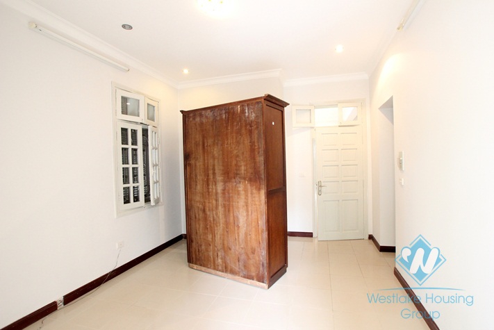 Spacious house with large courtyard for rent in Ciputra Compound, Tay Ho District, Ha Noi.