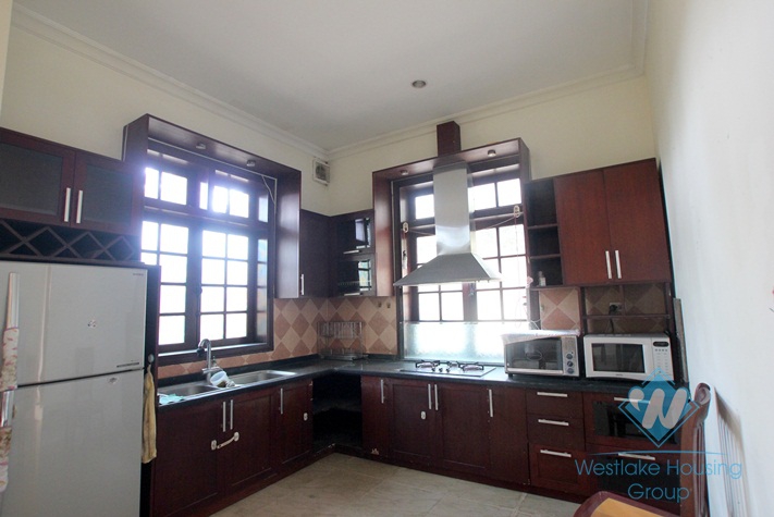 Bright house with yard available for rent in Ciputra, Tay Ho district, Hanoi- fully furnished