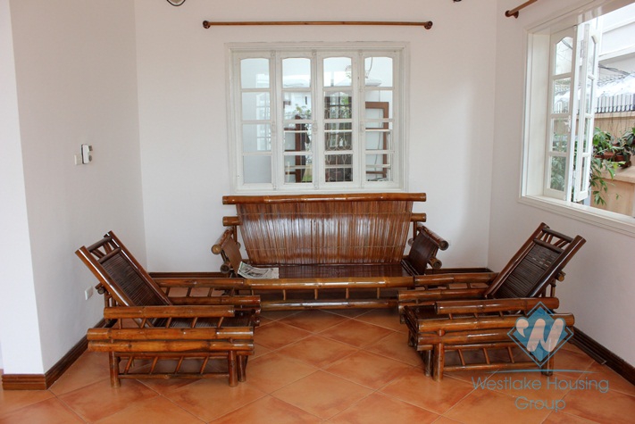 Lake view, Nice house for rent in Tay Ho.