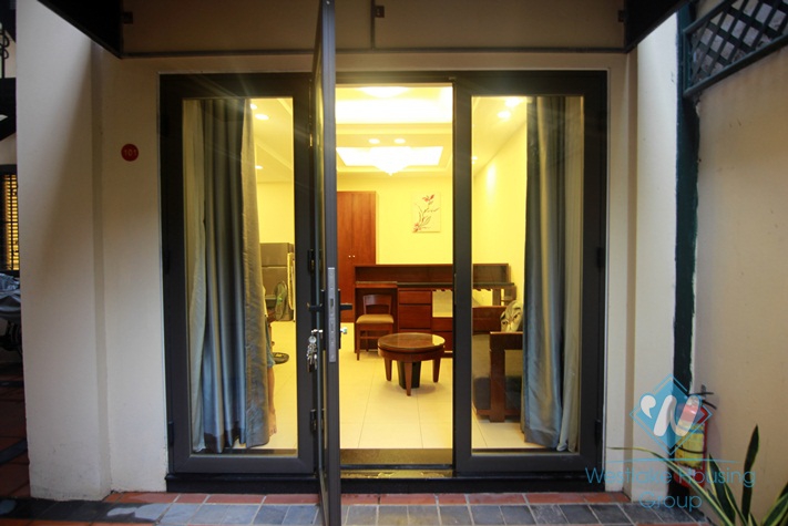 Ba Dinh - Ground floor studio rental with a large yard 