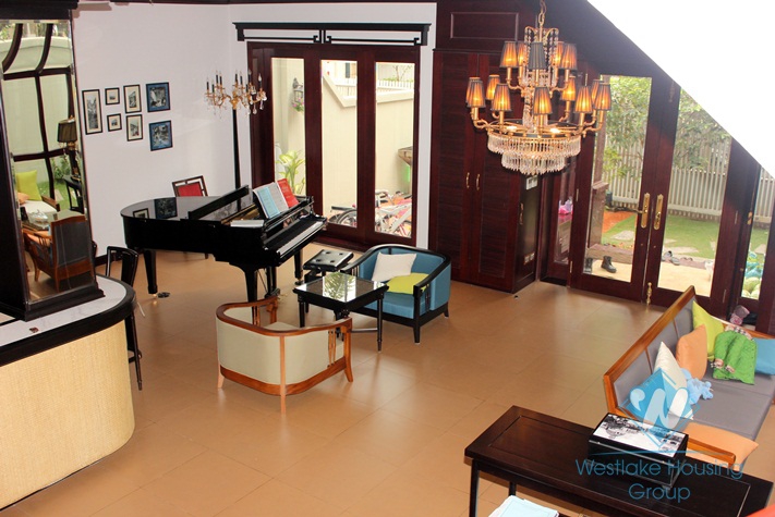 High quality house with modern furniture for lease in Ciputra, Tay Ho, Hanoi