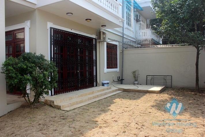 Large unfurnished house available for rent in Ciputra, Tay Ho, Hanoi
