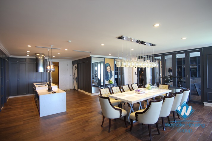 Luxury and modern style apartment for rent in L block, Ciputra, Hanoi