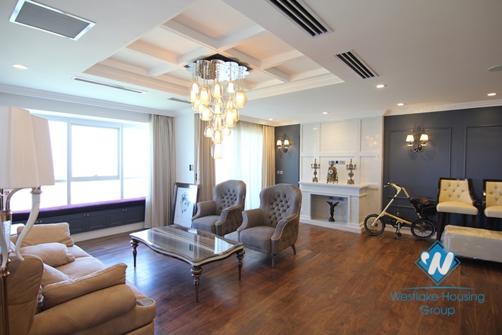 Luxury and modern style apartment for rent in L block, Ciputra, Hanoi